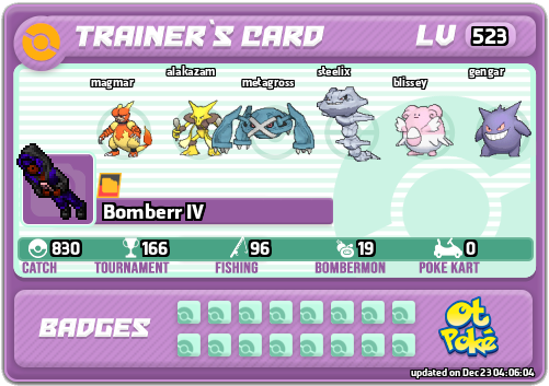 Bomberr IV Card otPokemon.com