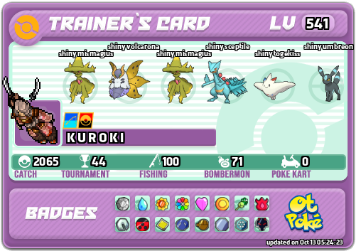 K U R O K I Card otPokemon.com