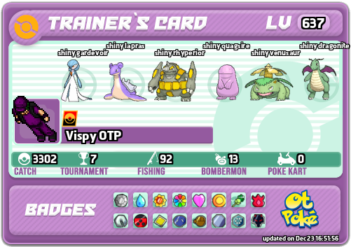 Vispy OTP Card otPokemon.com