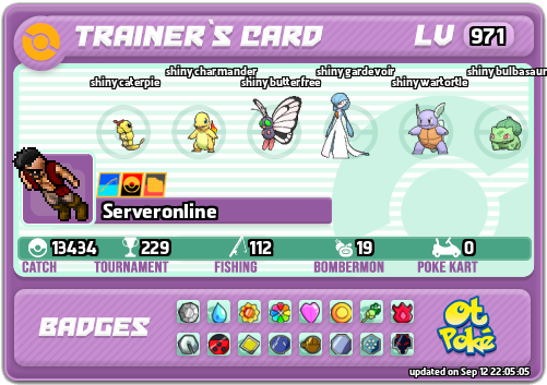 Serveronline Card otPokemon.com
