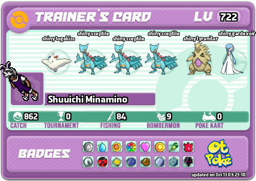 Shuuichi Minamino Card otPokemon.com