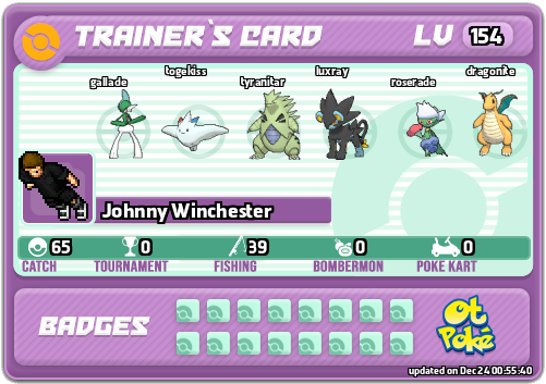 Johnny Winchester Card otPokemon.com