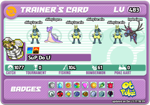 SuP Do Lf Card otPokemon.com