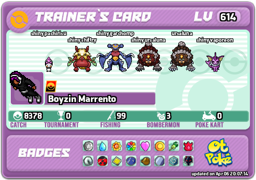 Boyzin Marrento Card otPokemon.com