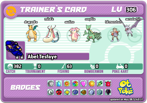 Abel Tesfaye Card otPokemon.com