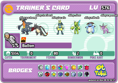 Ballon Card otPokemon.com