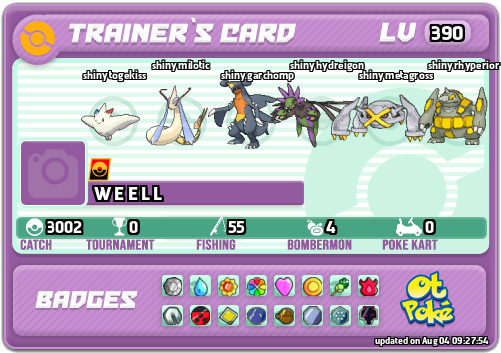W E E L L Card otPokemon.com