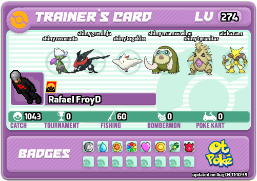 Rafael FroyD Card otPokemon.com