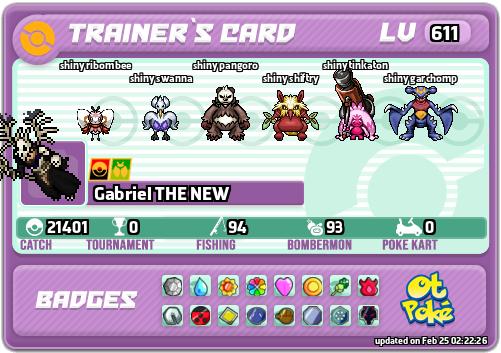 Gabriel THE NEW Card otPokemon.com