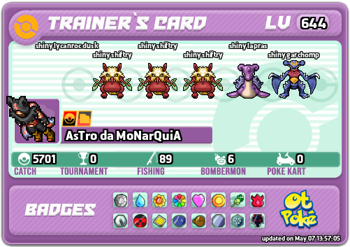 AsTro da MoNarQuiA Card otPokemon.com