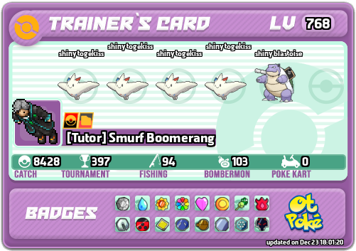 [Tutor] Smurf Boomerang Card otPokemon.com