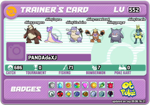 PANDAdaXJ Card otPokemon.com