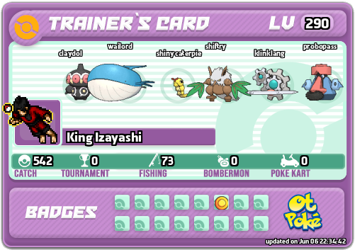 King Izayashi Card otPokemon.com