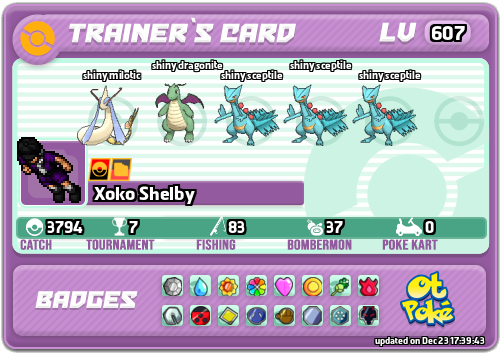 Xoko Shelby Card otPokemon.com