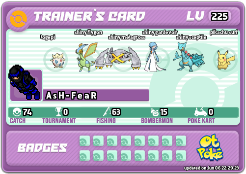 A s H - F e a R Card otPokemon.com