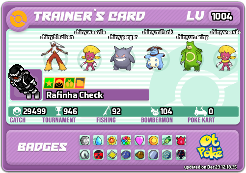 Rafinha Check Card otPokemon.com