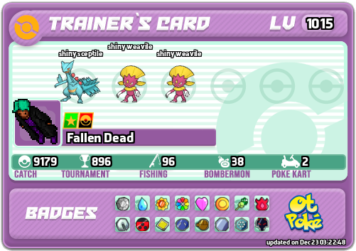 Fallen Dead Card otPokemon.com