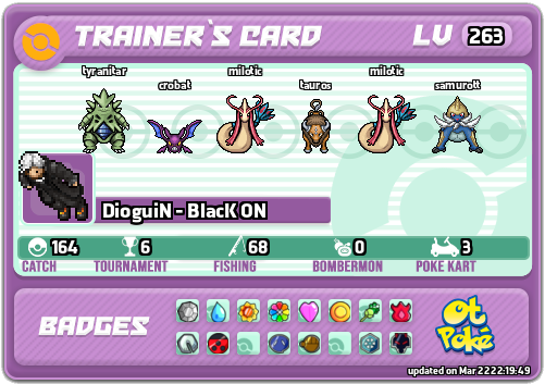 DioguiN - BlacK ON Card otPokemon.com