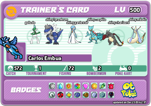 Carlos Embua Card otPokemon.com