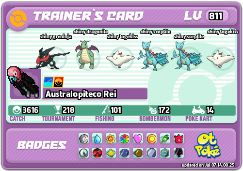 Australopiteco Rei Card otPokemon.com