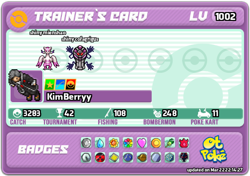 KimBerryy Card otPokemon.com