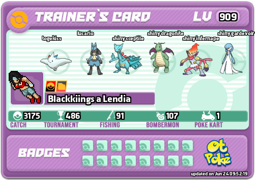Blackkiings a Lendia Card otPokemon.com