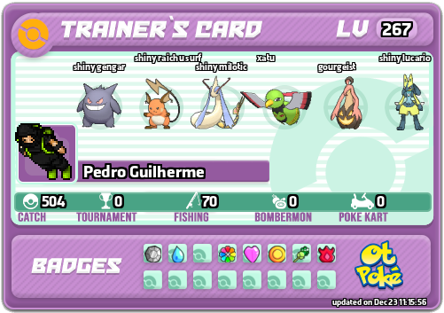 Pedro Guilherme Card otPokemon.com