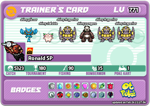Ronald SP Card otPokemon.com