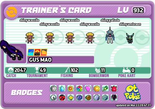 GUS MAO Card otPokemon.com