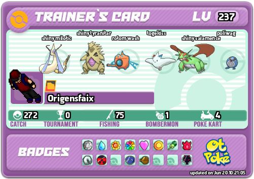 Origensfaix Card otPokemon.com