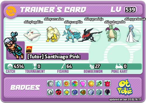 [Tutor] Santhiago Pink Card otPokemon.com
