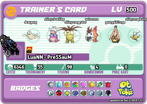 LuaNN - PreSSauM Card otPokemon.com