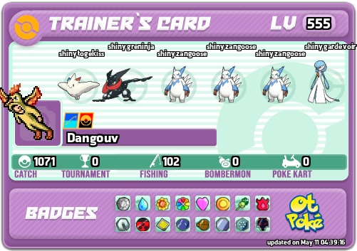 Dangouv Card otPokemon.com