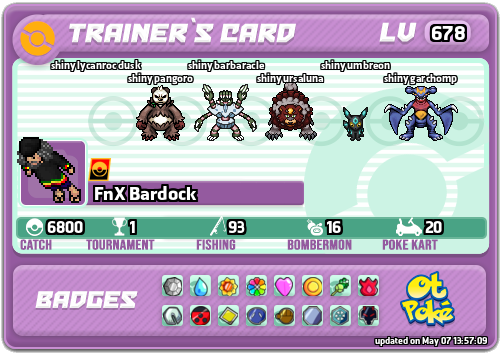 FnX Bardock Card otPokemon.com