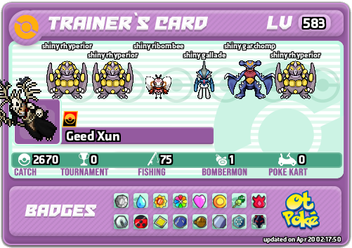 Geed Xun Card otPokemon.com
