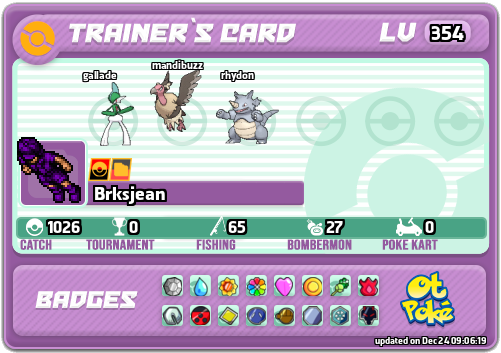 Brksjean Card otPokemon.com