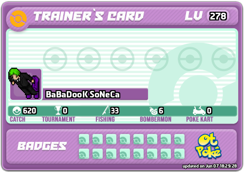 BaBaDooK SoNeCa Card otPokemon.com