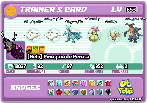 [Help] Pinoquio de Peruca Card otPokemon.com