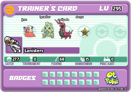 Lanisters Card otPokemon.com