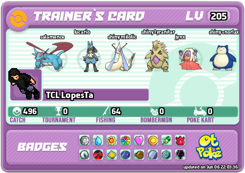 TCL LopesTa Card otPokemon.com
