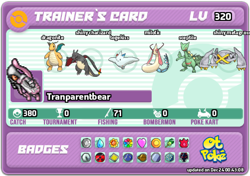 Tranparentbear Card otPokemon.com