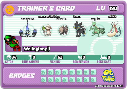 Welingtonpjl Card otPokemon.com