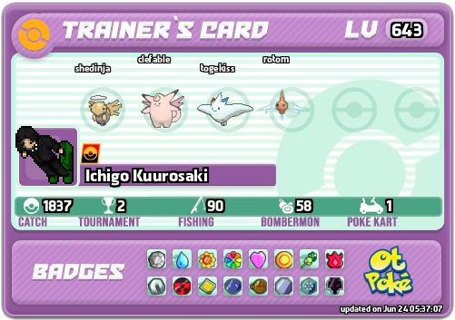 Ichigo Kuurosaki Card otPokemon.com