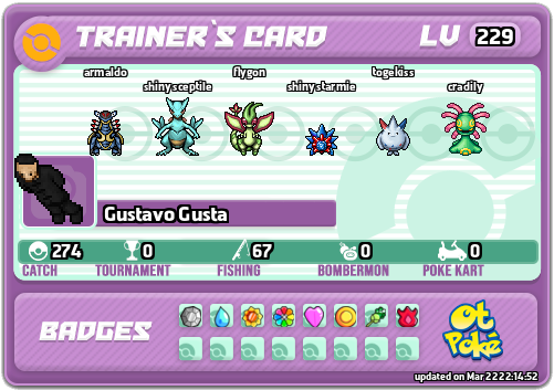 Gustavo Gusta Card otPokemon.com