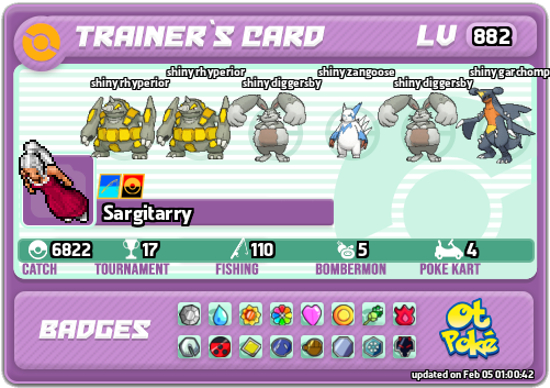 Sargitarry Card otPokemon.com