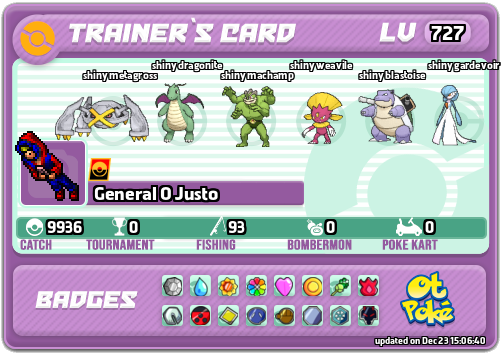 General O Justo Card otPokemon.com