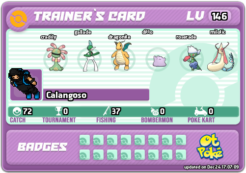 Calangoso Card otPokemon.com