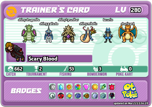 Scary Blood Card otPokemon.com