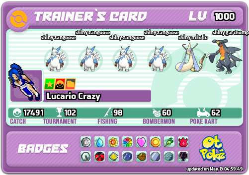 Lucario Crazy Card otPokemon.com