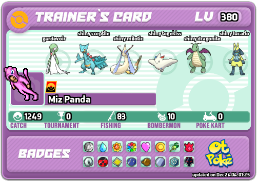 Miz Panda Card otPokemon.com